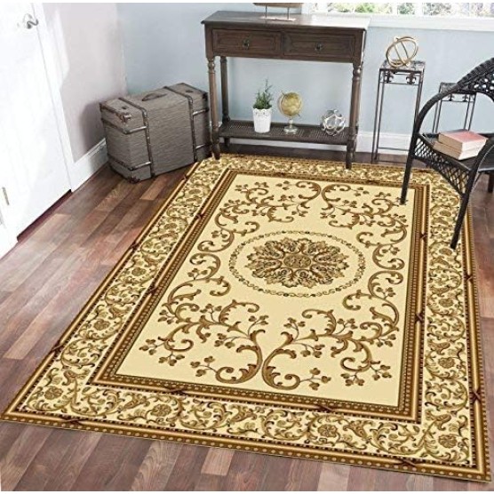 Radici Noble Area Rug, 7'9"x11'6", ivory