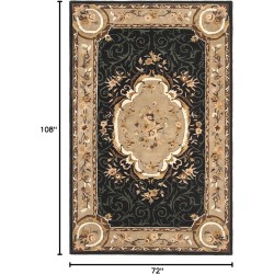 Empire Collection 6' x 9' Assorted EM414B Handmade Traditional European Premium Wool Area Rug