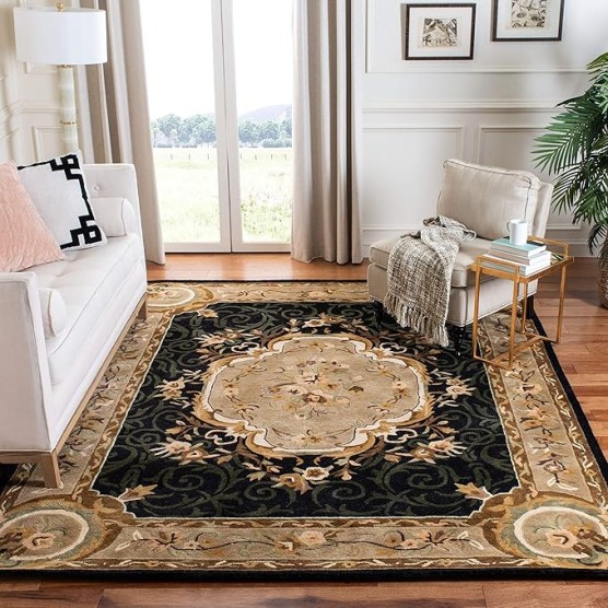 Empire Collection 6' x 9' Assorted EM414B Handmade Traditional European Premium Wool Area Rug