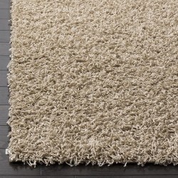 Athens Shag Collection Area Rug - 8' x 10', Beige, Non-Shedding & Easy Care, 1.5-inch Thick Ideal for High Traffic Areas in Living Room, Bedroom (SGA119G)