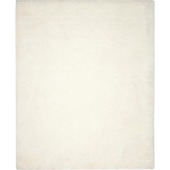 Ultimate Shag Collection 8' x 10' Ivory SGU211B Handmade Solid 1.6-inch Thick Area Rug
