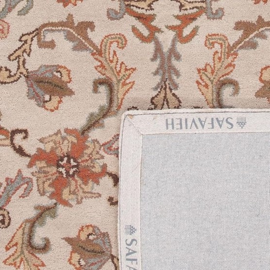 Heritage Collection Area Rug - 9' x 12', Beige & Gold, Handmade Traditional Oriental Wool, Ideal for High Traffic Areas in Living Room, Bedroom (HG967A)