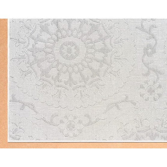 Outdoor Botanical Collection Area Rug - Medallion (9' x 12' Rectangle, Gray/ Silver)
