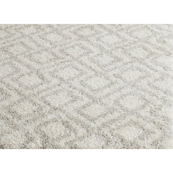 Arizona Shag Collection 8' x 10' Ivory/Beige ASG740A Moroccan Diamond Non-Shedding Living Room Bedroom Dining Room Entryway Plush 1.6-inch Thick Area Rug