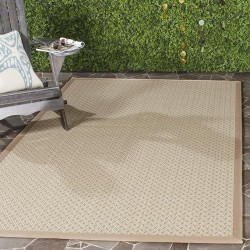 Area Rug 8x10 - Natural Fiber Collection - Large - Ivory & Natural, Sisal & Jute, Ideal for Living Room, Bedroom, Dining Space (NF476A)
