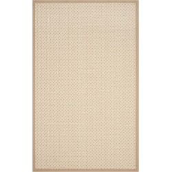 Area Rug 8x10 - Natural Fiber Collection - Large - Ivory & Natural, Sisal & Jute, Ideal for Living Room, Bedroom, Dining Space (NF476A)