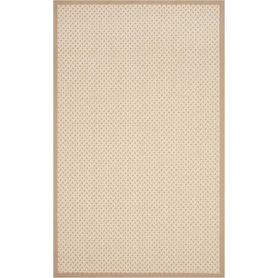 Area Rug 8x10 - Natural Fiber Collection - Large - Ivory & Natural, Sisal & Jute, Ideal for Living Room, Bedroom, Dining Space (NF476A)
