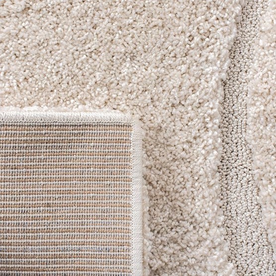 Florida Shag Collection Area Rug - 8'6" x 12', Creme & Creme, Non-Shedding & Easy Care, 1.2-inch Thick Ideal for High Traffic Areas in Living Room, Bedroom (SG471-1111)