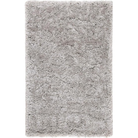 Atlantic Shag Collection 8' x 10' Silver ATG101G Handmade Solid 1.2-inch Thick Area Rug
