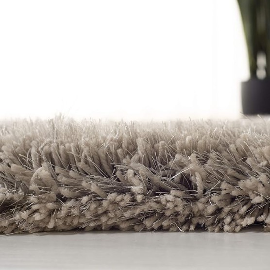 Atlantic Shag Collection 8' x 10' Silver ATG101G Handmade Solid 1.2-inch Thick Area Rug