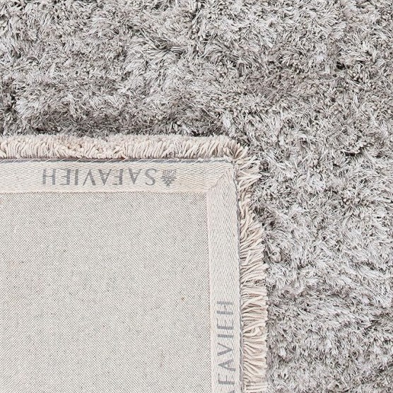 Atlantic Shag Collection 8' x 10' Silver ATG101G Handmade Solid 1.2-inch Thick Area Rug