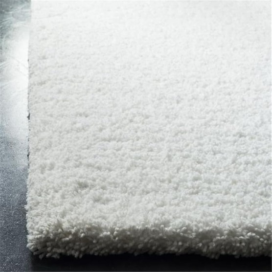 Ultimate Shag Collection 8' x 10' Ivory SGU210A Handmade Solid 1.6-inch Thick Area Rug