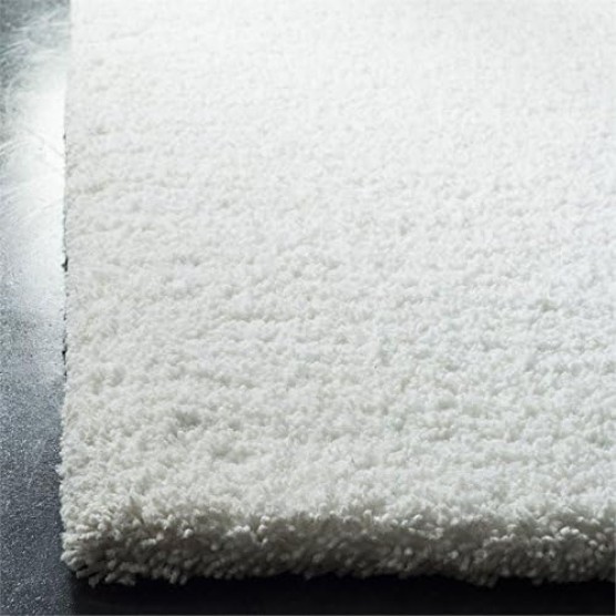 Ultimate Shag Collection 8' x 10' Ivory SGU210A Handmade Solid 1.6-inch Thick Area Rug