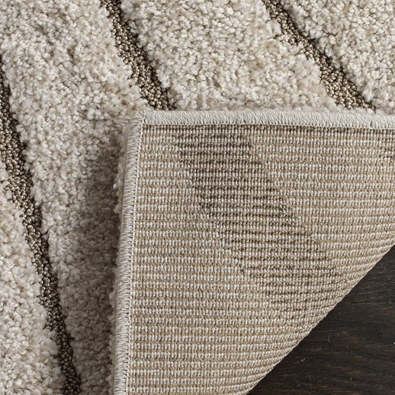 Florida Shag Collection Area Rug - 9'6" x 13', Cream & Beige, Non-Shedding & Easy Care, 1.2-inch Thick Ideal for High Traffic Areas in Living Room, Bedroom (SG471-1113)
