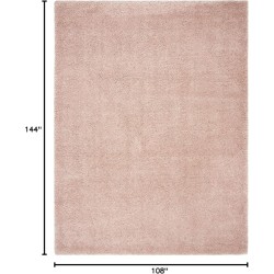 Royal Shag Collection Area Rug - 9' x 12', Plum, 2-inch Thick Ideal for High Traffic Areas in Living Room, Bedroom (RYG115U)