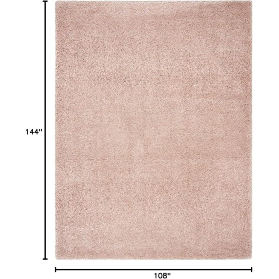 Royal Shag Collection Area Rug - 9' x 12', Plum, 2-inch Thick Ideal for High Traffic Areas in Living Room, Bedroom (RYG115U)