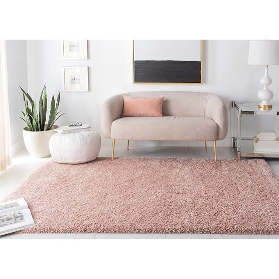 Royal Shag Collection Area Rug - 9' x 12', Plum, 2-inch Thick Ideal for High Traffic Areas in Living Room, Bedroom (RYG115U)