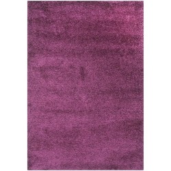 Premium Collection 6'7" x 9'6" Casual Extra Soft Cozy Shag Area Rug, Elegant Accent Chic Solid Pattern Plush Polypropylene Durable Fabric Stain Resistant Versatile Purple Area Rug, Home Decor