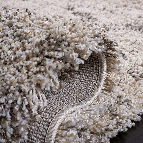 Hudson Shag Collection Area Rug - 9' x 12', Ivory & Grey, Modern Trellis Design, Non-Shedding & Easy Care, 2-inch Thick Ideal for High Traffic Areas in Living Room, Bedroom (SGH269A)