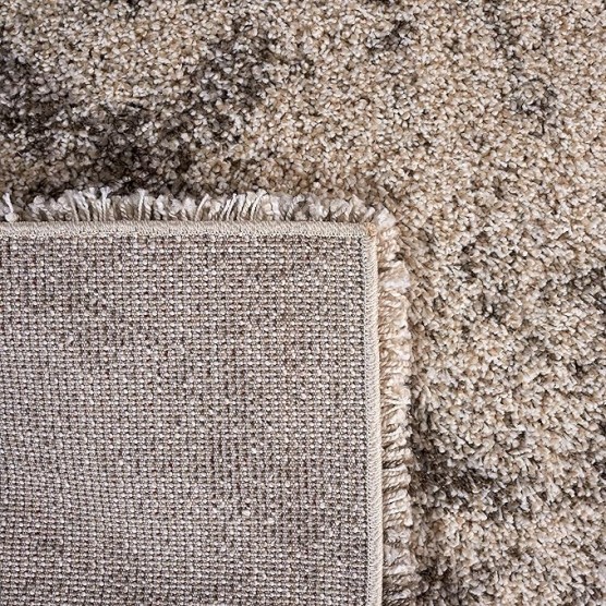 Hudson Shag Collection Area Rug - 9' x 12', Ivory & Grey, Modern Trellis Design, Non-Shedding & Easy Care, 2-inch Thick Ideal for High Traffic Areas in Living Room, Bedroom (SGH269A)