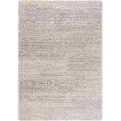 Hudson Shag Collection Area Rug - 9' x 12', Ivory & Grey, Modern Abstract Design, Non-Shedding & Easy Care, 2-inch Thick Ideal for High Traffic Areas in Living Room, Bedroom (SGH295B)