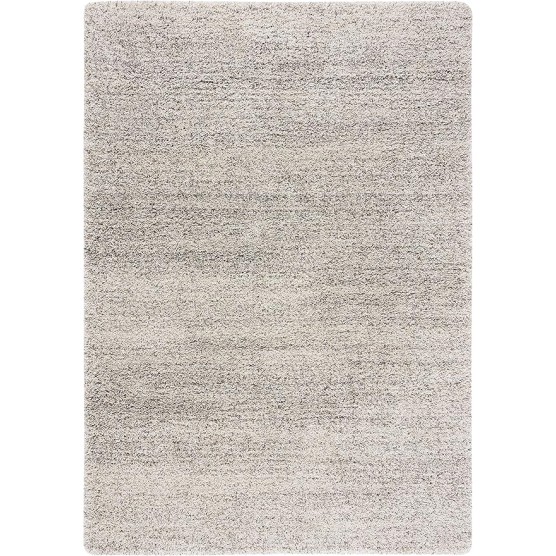 Hudson Shag Collection Area Rug - 9' x 12', Ivory & Grey, Modern Abstract Design, Non-Shedding & Easy Care, 2-inch Thick Ideal for High Traffic Areas in Living Room, Bedroom (SGH295B)