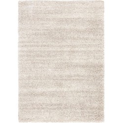 Hudson Shag Collection Area Rug - 9' x 12', Ivory & Beige, Modern Abstract Design, Non-Shedding & Easy Care, 2-inch Thick Ideal for High Traffic Areas in Living Room, Bedroom (SGH295C)