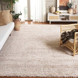 Area Rug 8x10 - Hudson Shag Collection - Large - Ivory & Beige, Modern Design, Non-Shedding & Easy Cleaning, Ultra Plush Thick Pile, Ideal for Living Room, Bedroom, Dining Space (SGH295C)