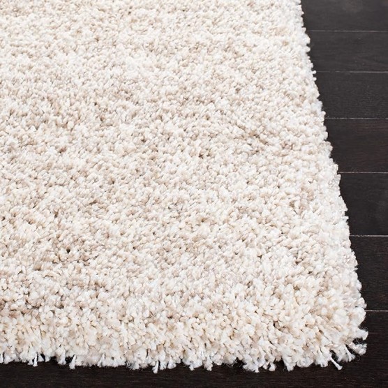 Area Rug 8x10 - Hudson Shag Collection - Large - Ivory & Beige, Modern Design, Non-Shedding & Easy Cleaning, Ultra Plush Thick Pile, Ideal for Living Room, Bedroom, Dining Space (SGH295C)