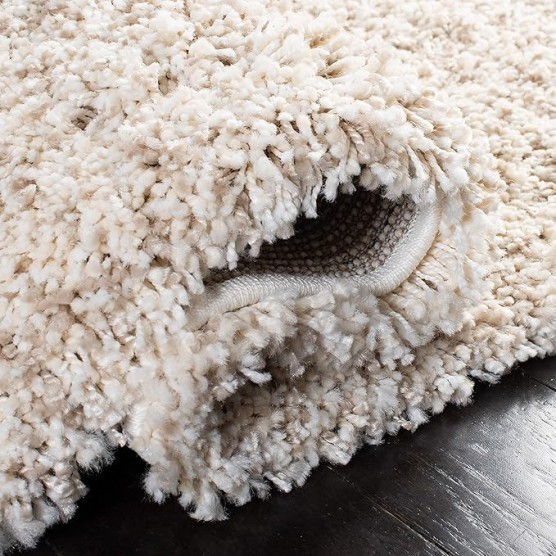 Area Rug 8x10 - Hudson Shag Collection - Large - Ivory & Beige, Modern Design, Non-Shedding & Easy Cleaning, Ultra Plush Thick Pile, Ideal for Living Room, Bedroom, Dining Space (SGH295C)