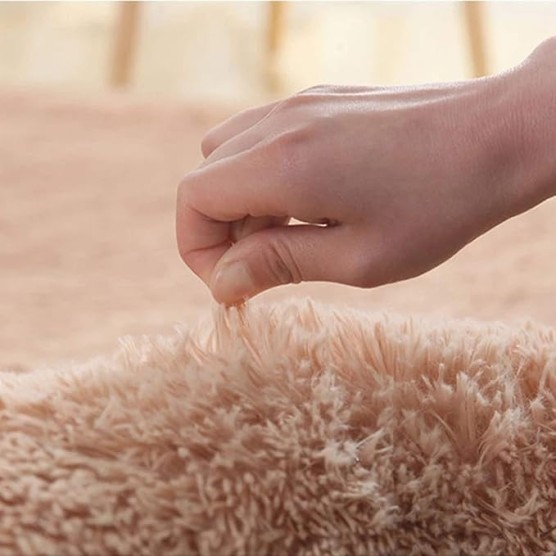 Super Soft Fluffy Area Rugs, Soft Shaggy Area Rug, Shag Christmas Rug, Non-Slip Carpet for Bedroom, Fuzzy Rugs for Dorm Nursery Room, Bedside Rug, Nursery Decor Rugs 6'6”x13'1”