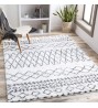 Zohra Moroccan Shag Area Rug,7'10" x 10', Medium Gray
