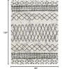 Zohra Moroccan Shag Area Rug,7'10" x 10', Medium Gray