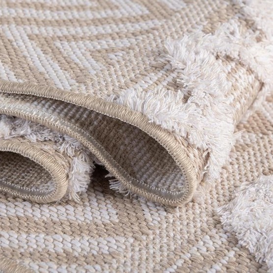 Sabrina Soto Casa Collection Rug – 8' x 10' Beige High Rug Perfect for Living Rooms, Large Dining Rooms, Open Floorplans