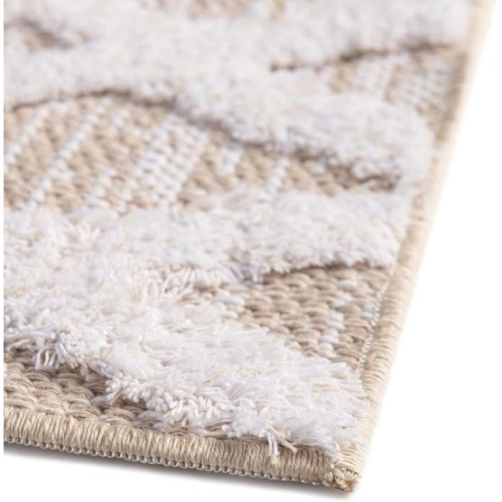 Sabrina Soto Casa Collection Rug – 6' x 9' Beige High Rug Perfect for Bedrooms, Dining Rooms, Living Rooms