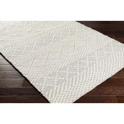 Sungurlu Jute Living Room, Bedroom Area Rug - Bohemian, Transitional - Cream, Black, Peach - 8'10" x 12'