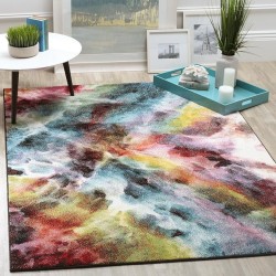Galaxy Collection 10'6" x 14' Multi GAL110A Vibrant Abstract Non-Shedding Living Room Dining Bedroom Area Rug