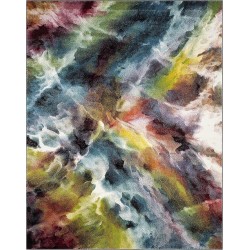 Galaxy Collection 10'6" x 14' Multi GAL110A Vibrant Abstract Non-Shedding Living Room Dining Bedroom Area Rug