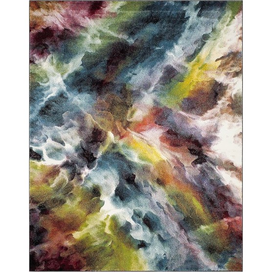 Galaxy Collection 10'6" x 14' Multi GAL110A Vibrant Abstract Non-Shedding Living Room Dining Bedroom Area Rug