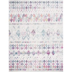 Madison Collection 12' x 15' GreyPurple MAD798J Moroccan Boho Distressed Non-Shedding Living Room Dining Bedroom Area Rug