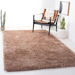 Area Rug 8x10 - New Orleans Shag Collection - Large - Dark Beige, Handmade, Ultra Plush Thick Pile, Ideal for Living Room, Bedroom, Dining Space (SG532T)