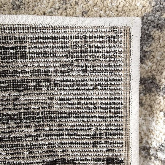 Orian Ava Shag Area Rug-9' x 13', Ivory, Super Soft, Neutral Colors, Marble Pattern, Room Decor, Home Decor
