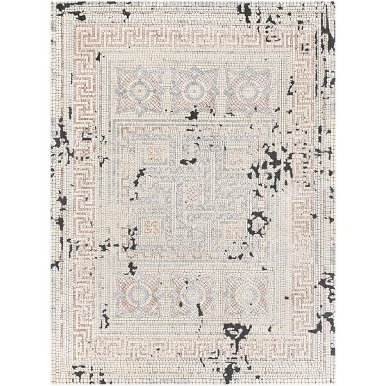 Mark&Day Area Rugs, 9x12 Herblay Global Camel/Beige Area Rug, Beige Rose Grey Carpet for Living Room, Bedroom or Kitchen (8'11" x 12'4")