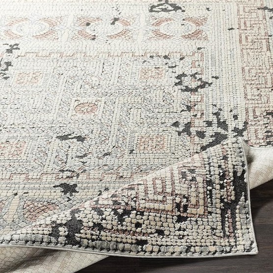 Mark&Day Area Rugs, 9x12 Herblay Global Camel/Beige Area Rug, Beige Rose Grey Carpet for Living Room, Bedroom or Kitchen (8'11" x 12'4")