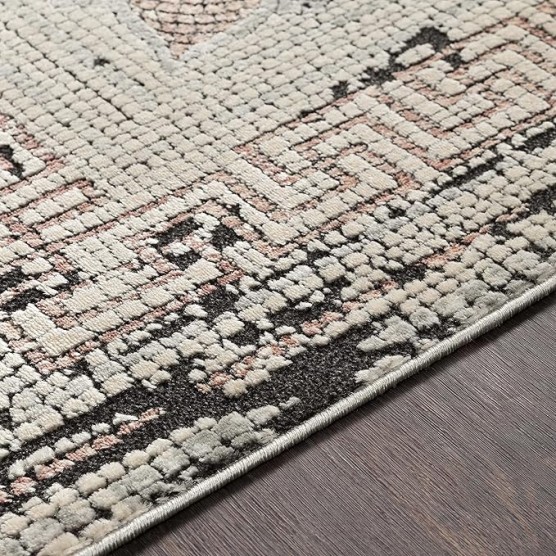 Mark&Day Area Rugs, 9x12 Herblay Global Camel/Beige Area Rug, Beige Rose Grey Carpet for Living Room, Bedroom or Kitchen (8'11" x 12'4")