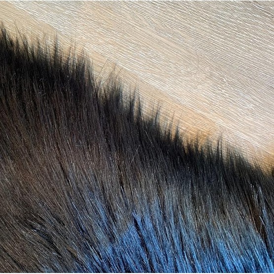 Faux Sheepskin Super Soft Hypoallergenic Silky Shag Bear Rug for Living Room, Kids Room, Sofa (5'x7', Black)