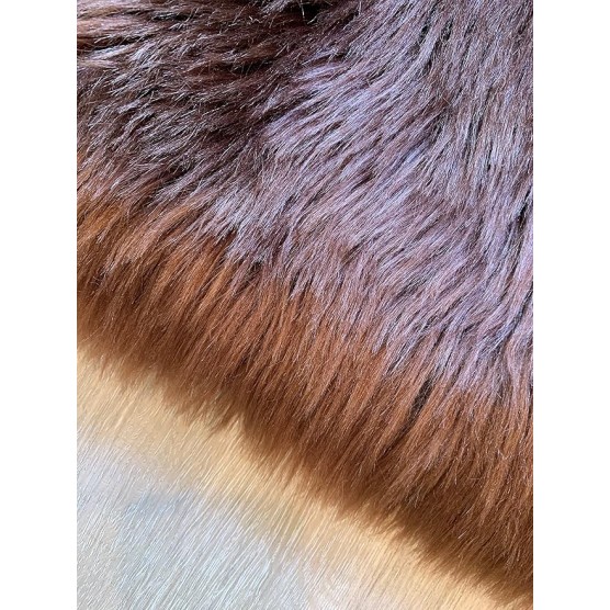 Faux Sheepskin Super Soft Hypoallergenic Silky Shag Bear Rug for Living Room, Kids Room, Sofa (5'x7', Brown)