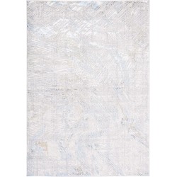 Bel Air Collection Area Rug - 9' x 12', Grey & Blue, Chic Abstract Design, Non-Shedding & Easy Care, Ideal for High Traffic Areas in Living Room, Bedroom (BLA224F)