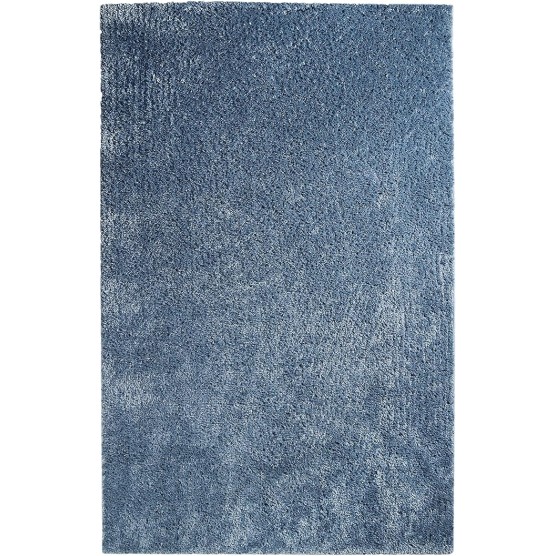 Indoor Large Shag Area Rug with Cotton Backing, Ultra Plush and Soft, Fuzzy Rugs for Living Room, Bedroom, Office, Playroom, Kids, Home Floor Decor, Berlin Collection, 8' X 10', Blue
