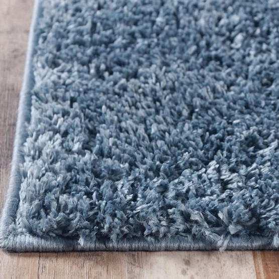 Indoor Large Shag Area Rug with Cotton Backing, Ultra Plush and Soft, Fuzzy Rugs for Living Room, Bedroom, Office, Playroom, Kids, Home Floor Decor, Berlin Collection, 8' X 10', Blue